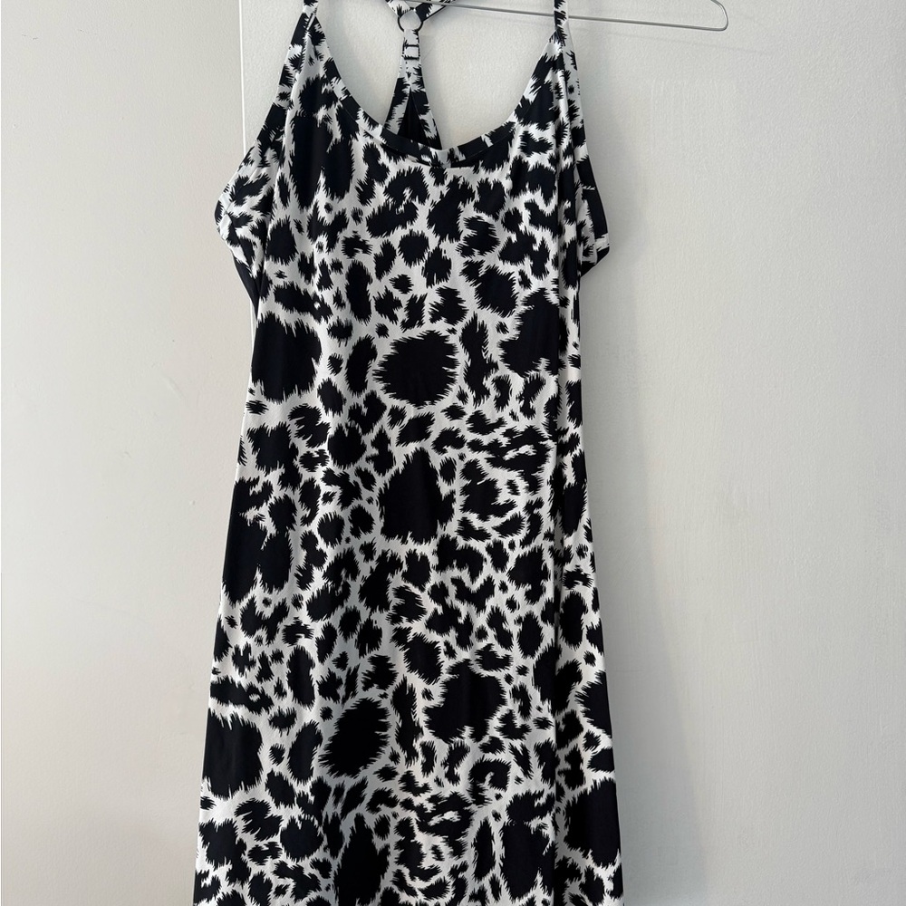 Outdoor voices athletic dress with built in shorts